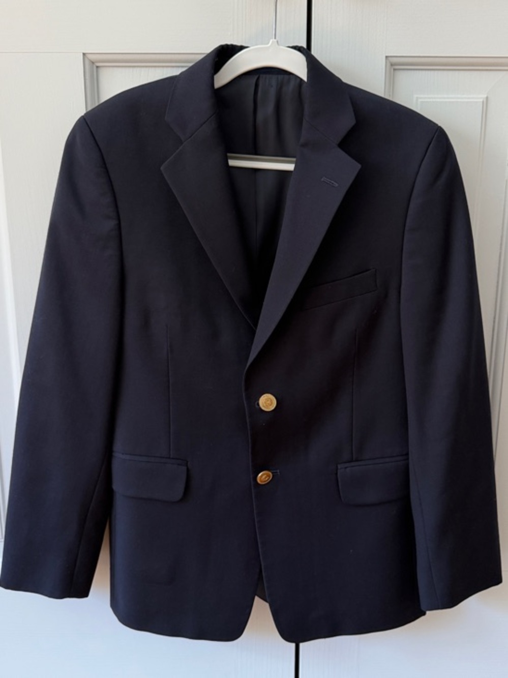 Lord and Taylor Classic Boys Navy Blazer with Gold Buttons